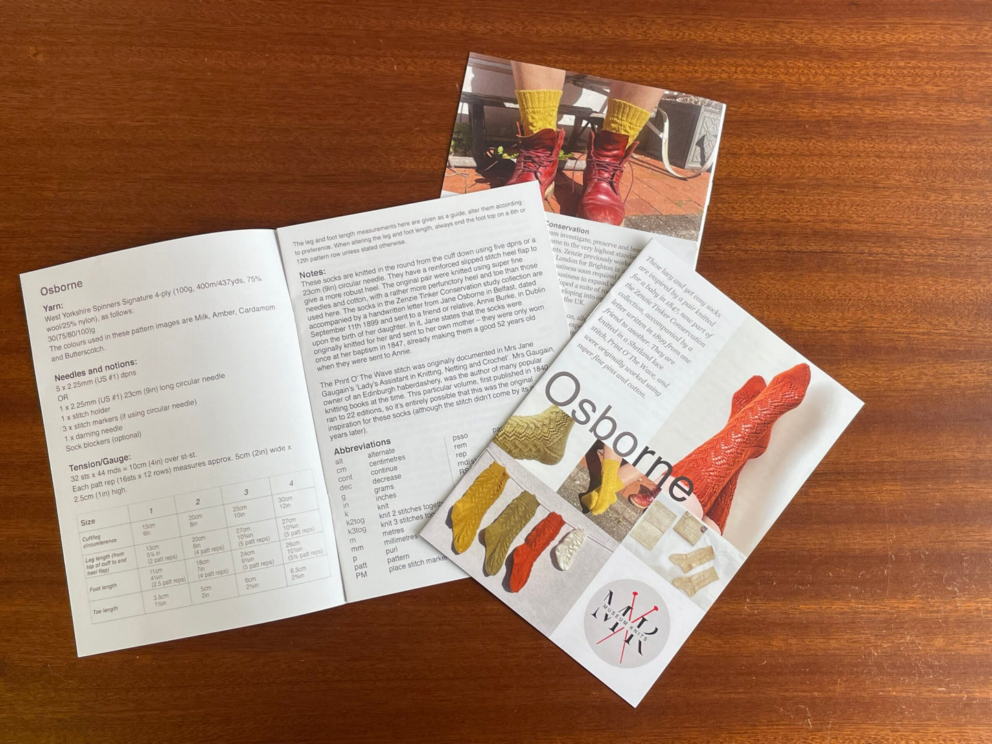 Osborne Socks - A5 printed booklet image 4